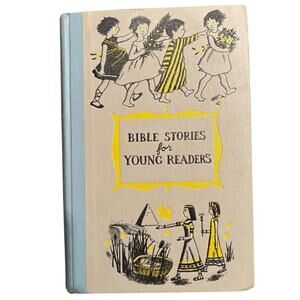Vintage 1949 Bible Stories for Young Readers Book by April Armstrong, HC